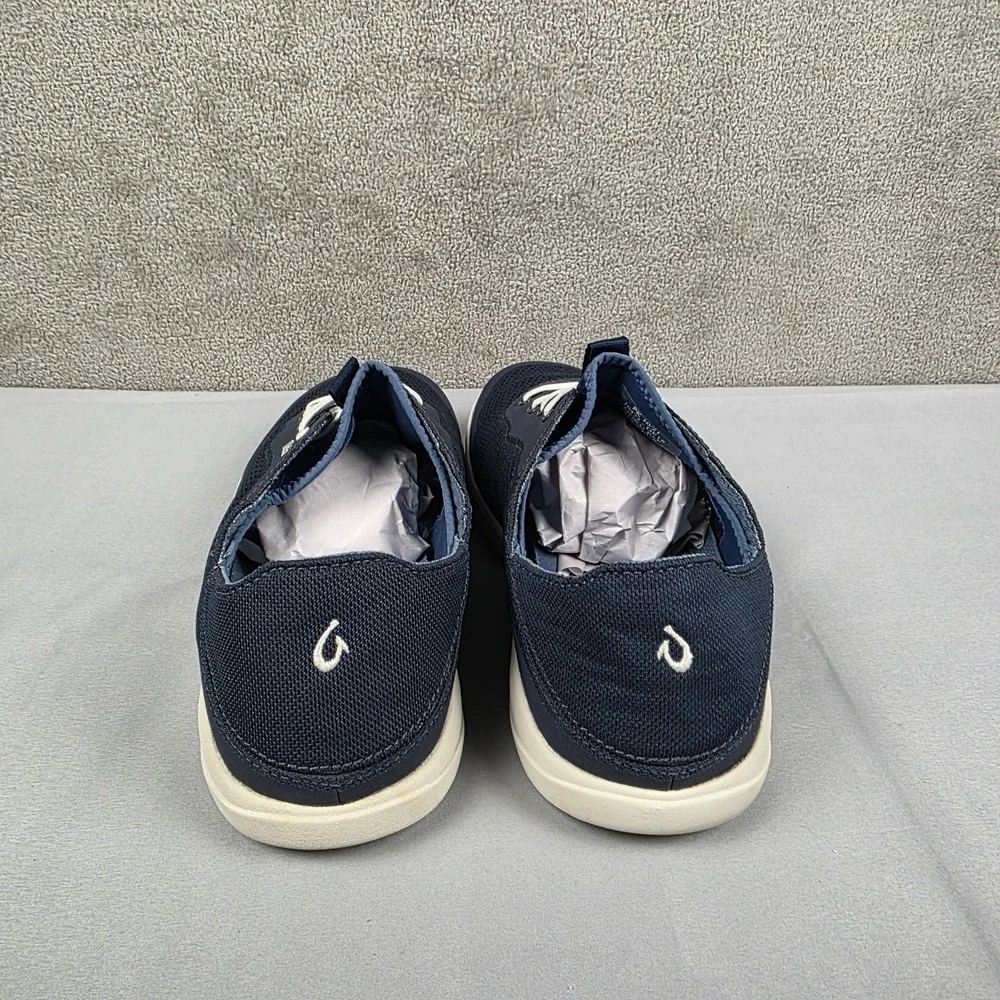 OluKai Moku Pae Boat Shoes Mens Size 10.5 Blue Mesh Lace Up Casual Sneakers